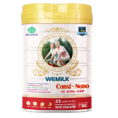 Sữa bột dinh dưỡng Wemilk Canxi - Nano 900gr dành cho người người già, người bị loãng xương, thiếu hụt canxi, đau nhức xương khớp